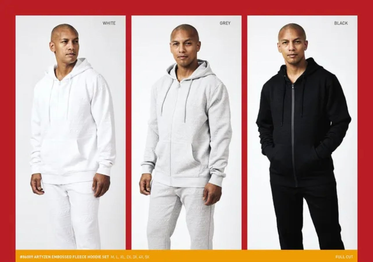 Stacy Adams | L/S 2pc Hoodie Set | 86009-The City Warehouse-Menswear