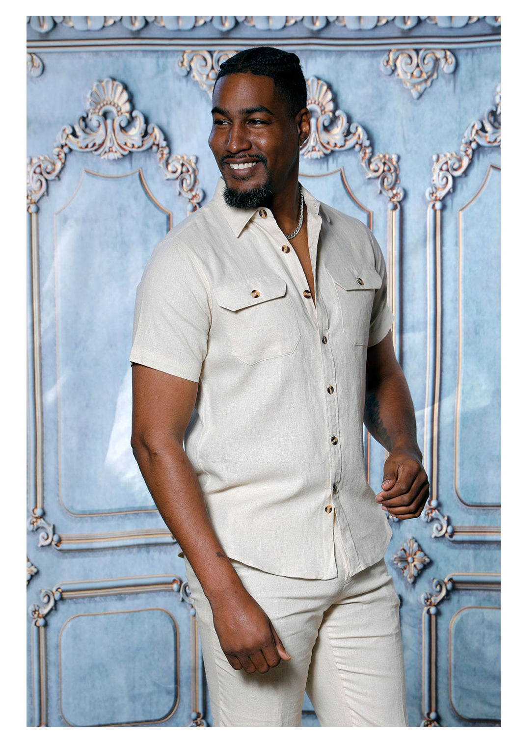Insomnia | S/S Linen Set | MZL-304-The City Warehouse-Menswear