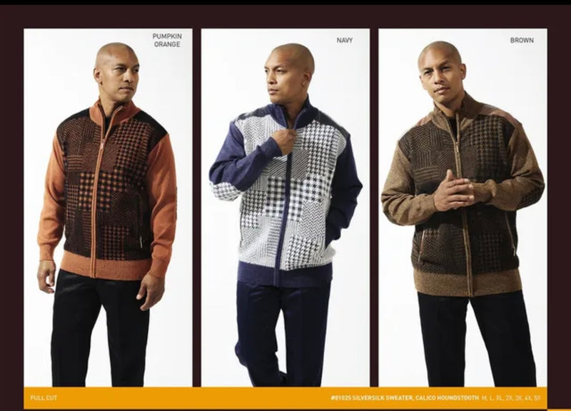 SilverSilk | Full Zip Sweater | 81025-The City Warehouse-Menswear