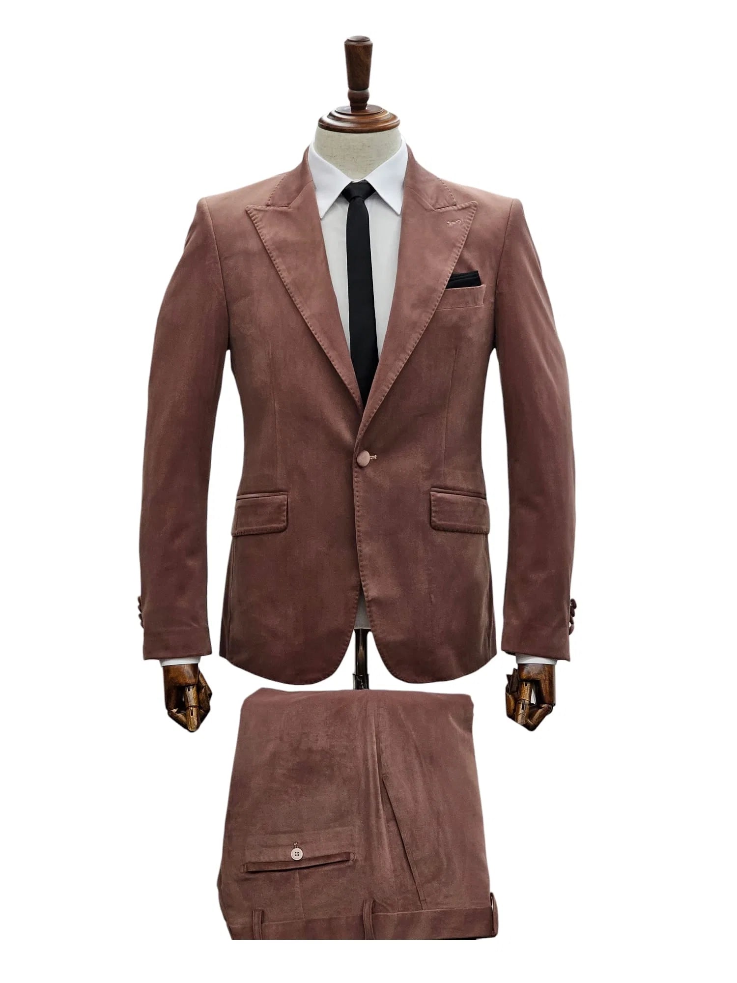 Giovanni Testi | 2pc Slim Fit Velvet Suit | 1925