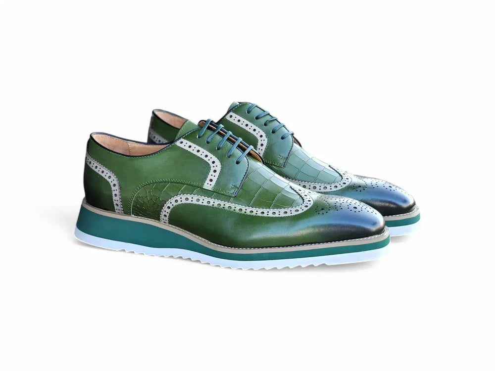 Carrucci | Embossed Croco Oxford | KS515-35