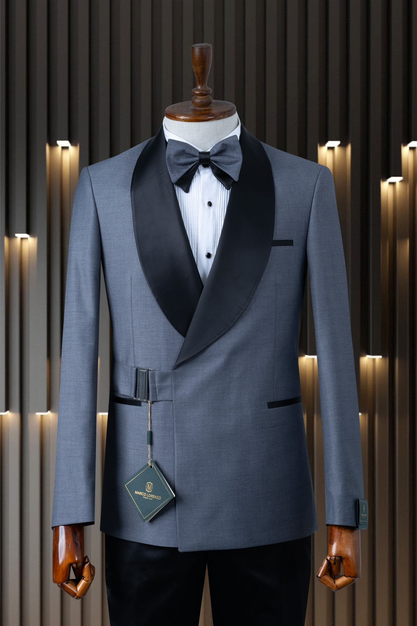 Marco Lorenzo | Wide Collar Buckle Tuxedo-The City Warehouse-Menswear