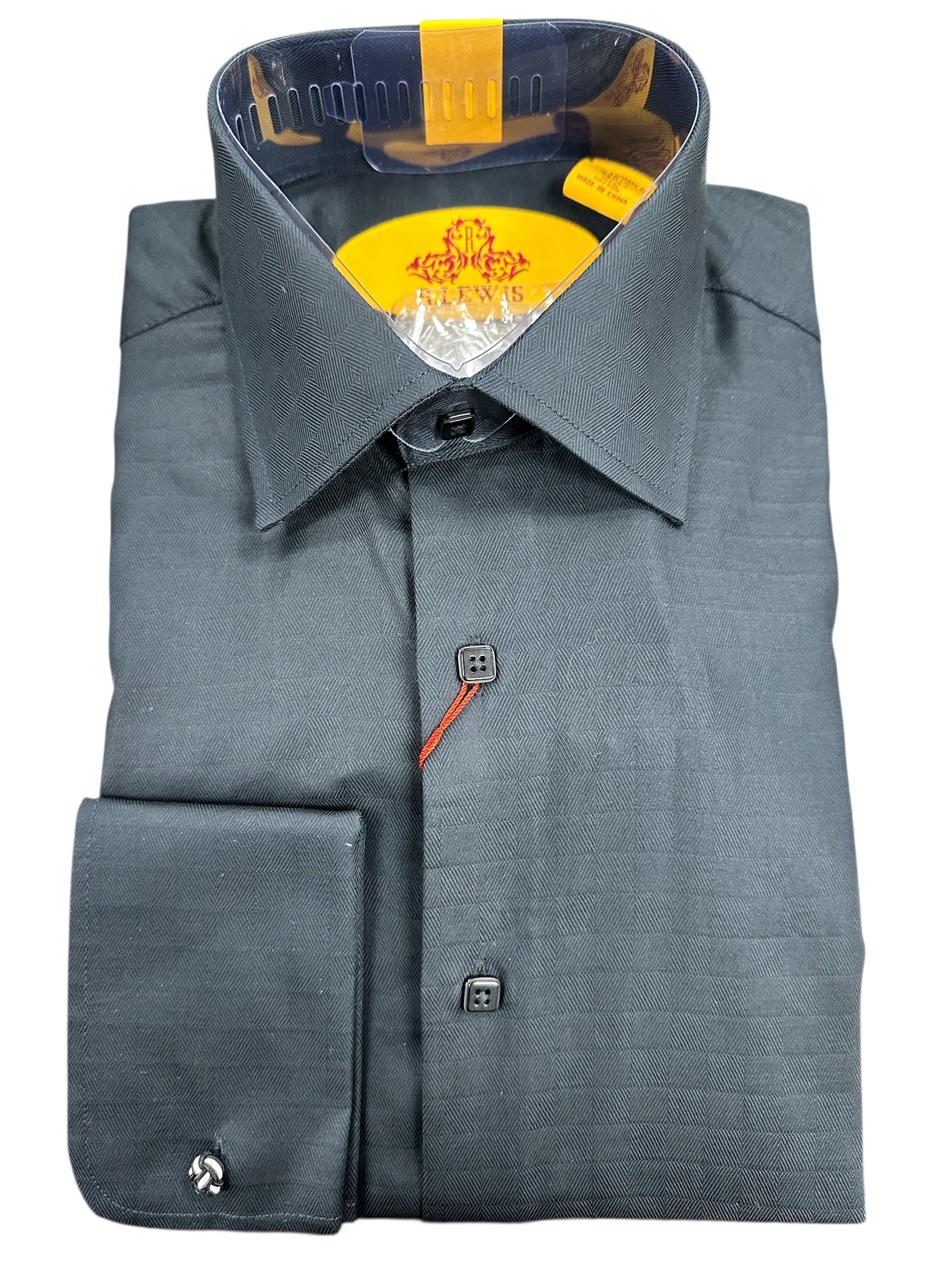 Robert Lewis | 100% Cotton Dress Shirt | RL590D-The City Warehouse-Menswear