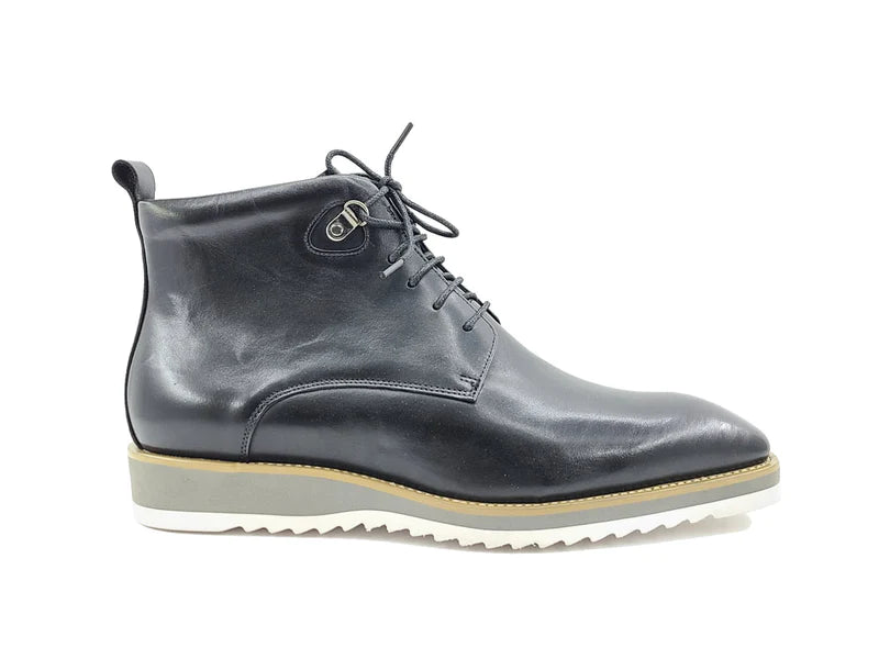 Carrucci | Burnished Calfskin Lace-Up Boot | KB515-16-The City Warehouse-Menswear