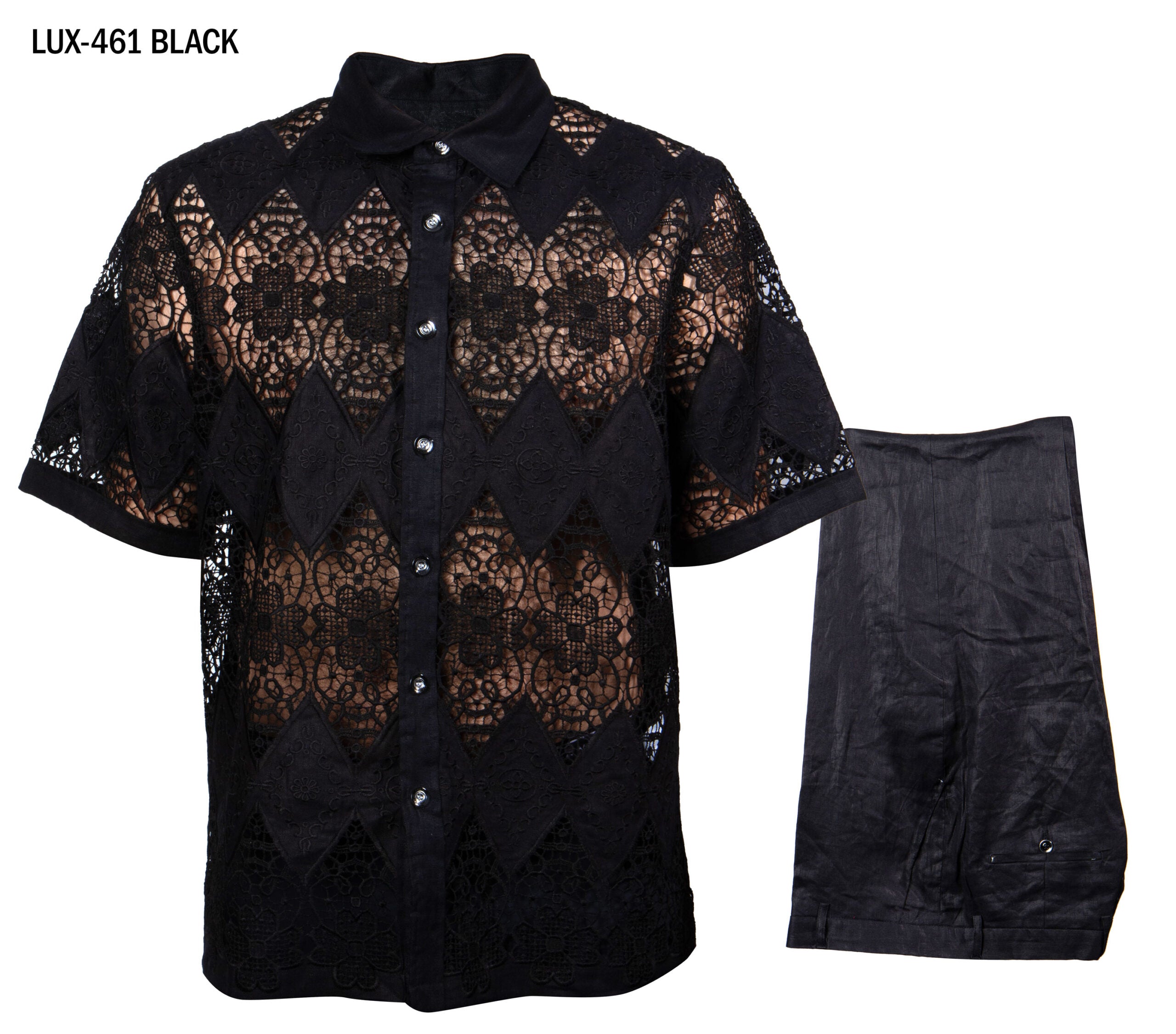 Prestige | S/S Lace Front 2pc Set | LUX-461-The City Warehouse-Menswear