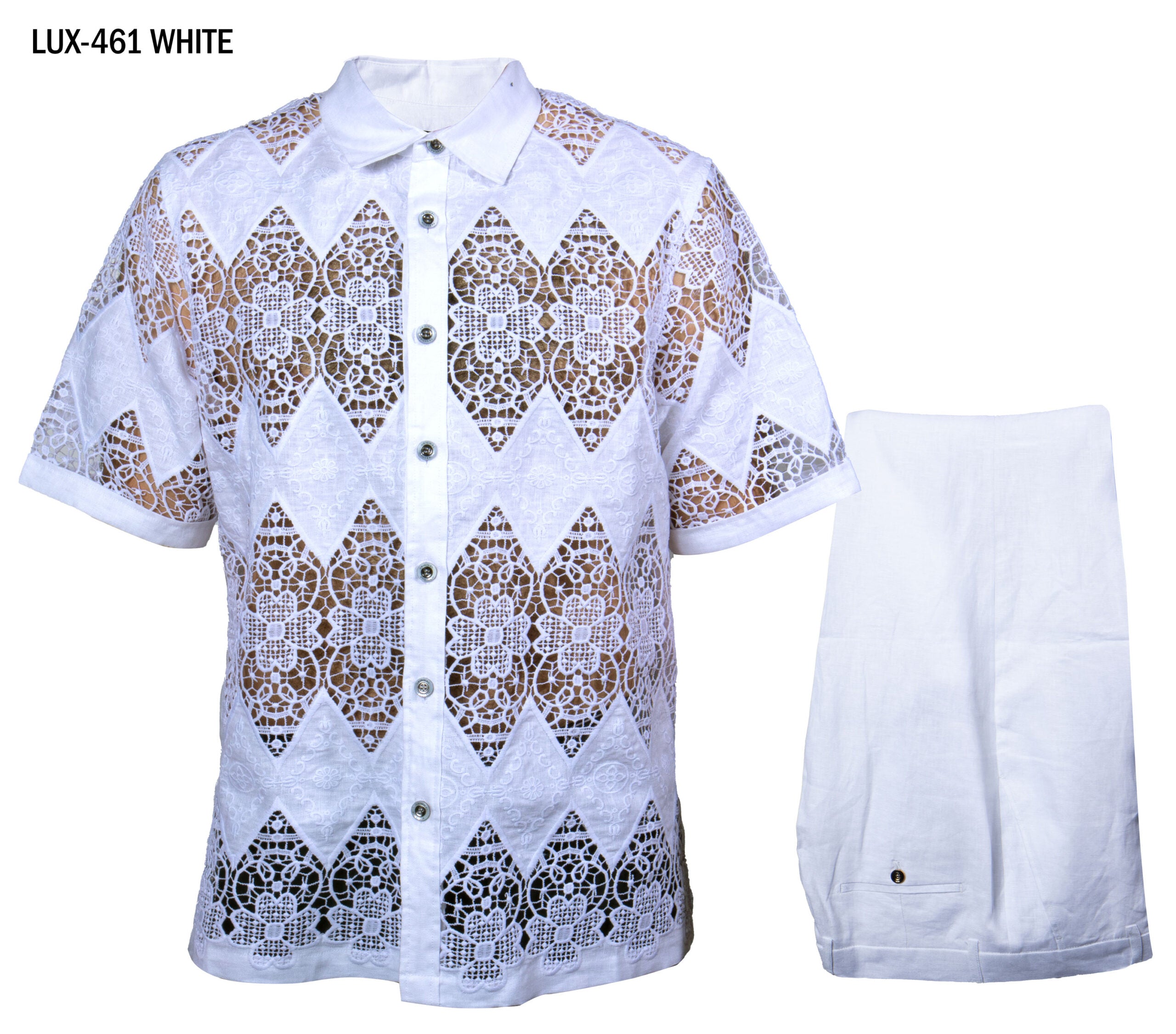 Prestige | S/S Lace Front 2pc Set | LUX-461-The City Warehouse-Menswear