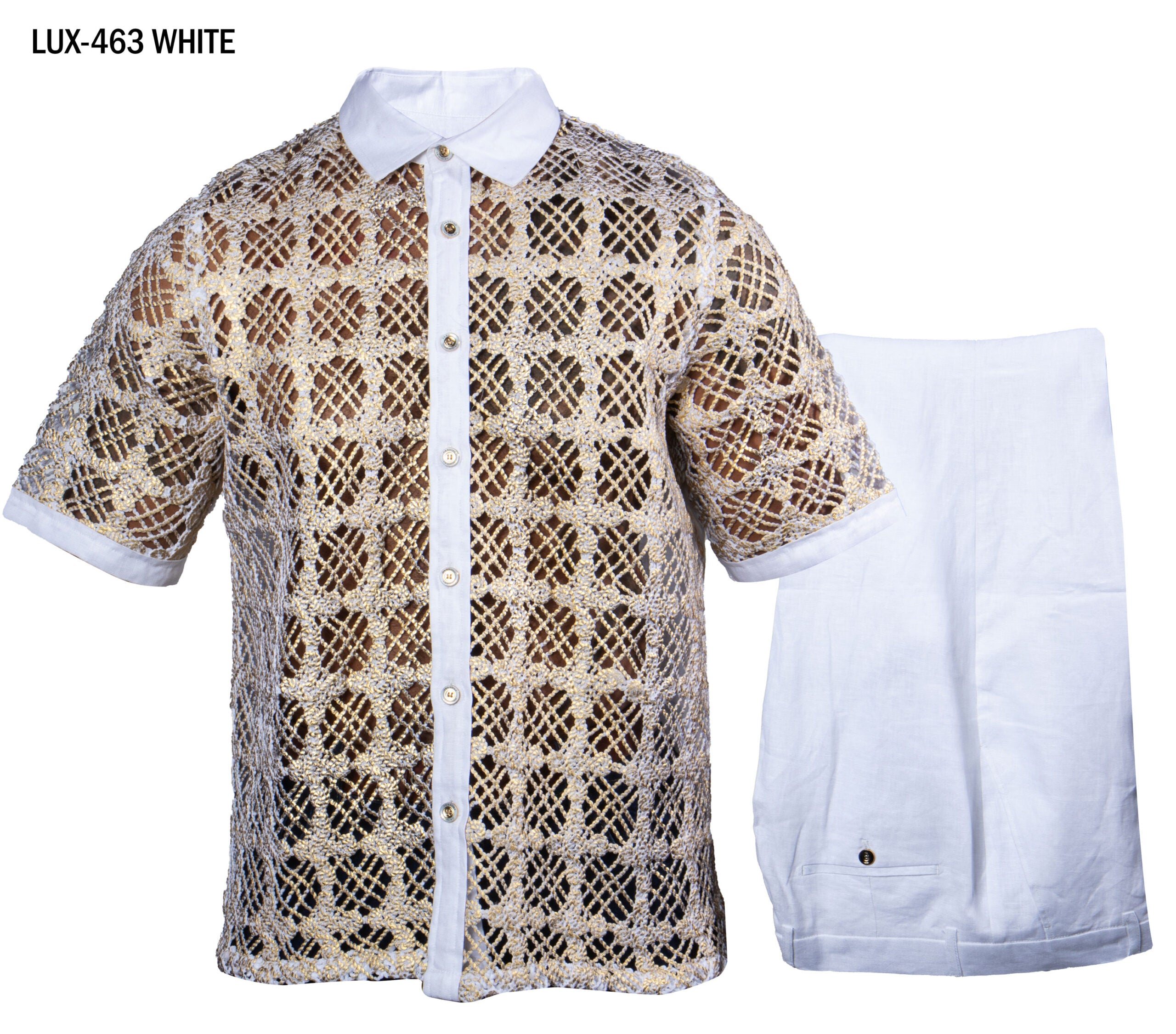 Prestige | S/S Lace 2pc Set | LUX-463-The City Warehouse-Menswear