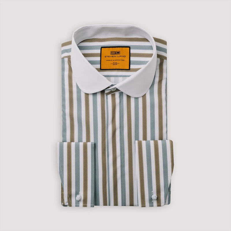 Steven Land | Pinstripe Dress Shirt | DM292-The City Warehouse-Menswear