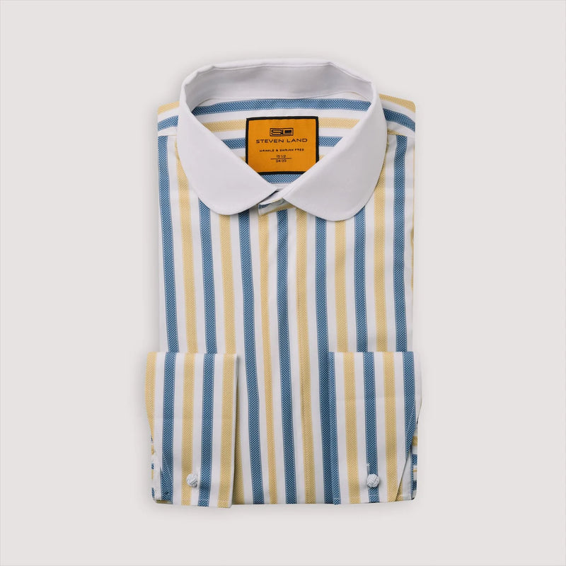 Steven Land | Pinstripe Dress Shirt | DM292-The City Warehouse-Menswear