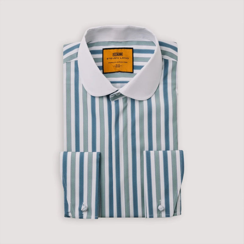 Steven Land | Pinstripe Dress Shirt | DM292-The City Warehouse-Menswear