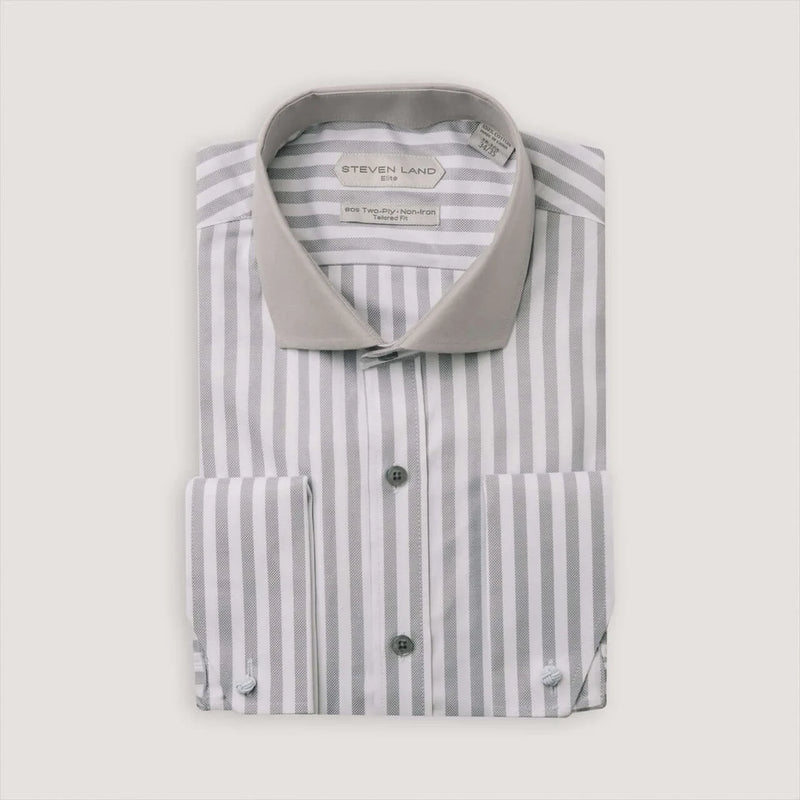 Steven Land | Pinstripe Dress Shirt | DSW2514-The City Warehouse-Menswear