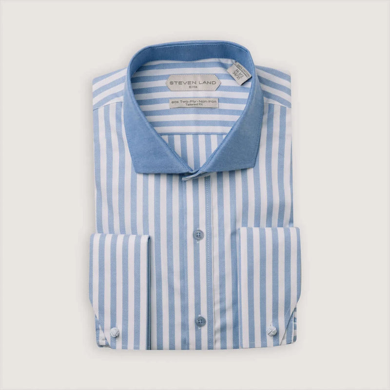 Steven Land | Pinstripe Dress Shirt | DSW2514-The City Warehouse-Menswear