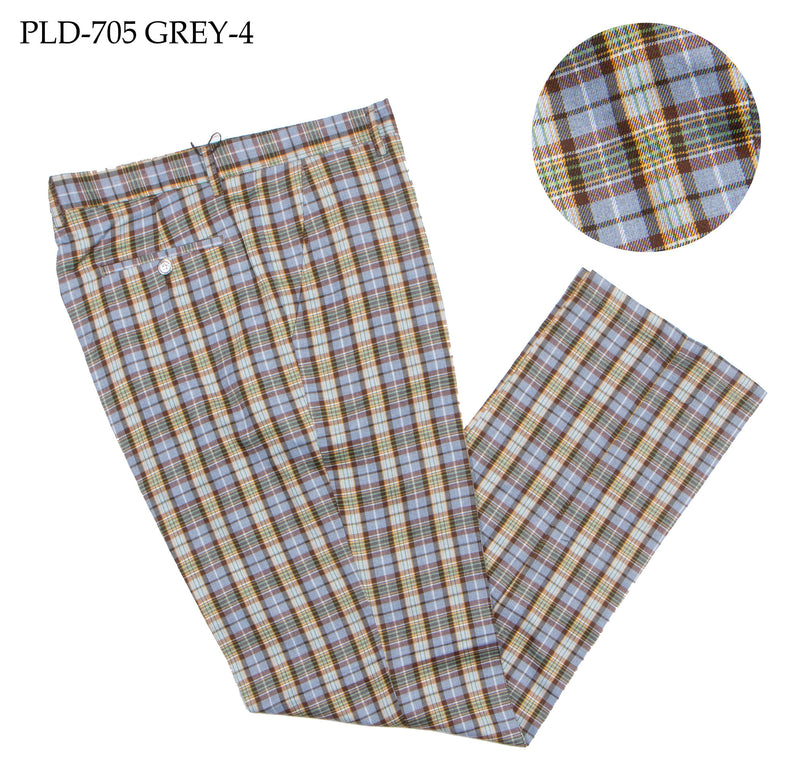 Prestige | Plaid Slacks | Gray-4