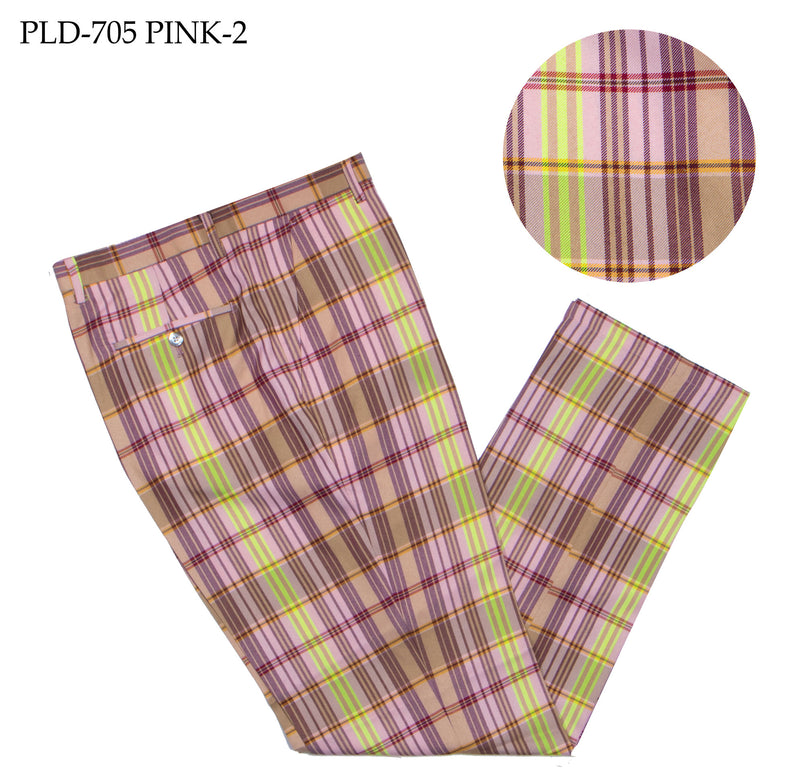 Prestige | Plaid Slacks | Pink-2