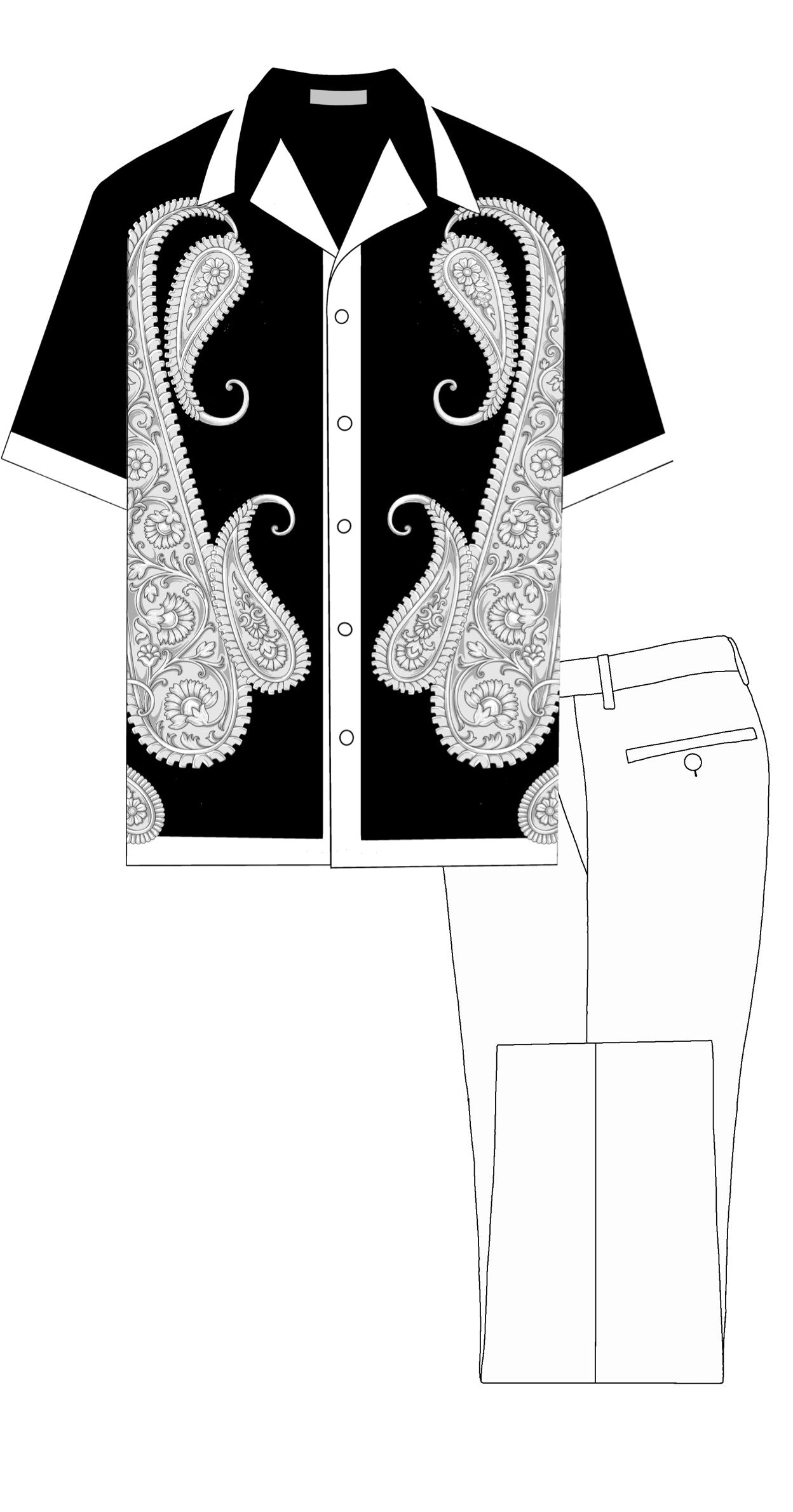 S/S Print 2pc Set | Robert Lewis | #RSPS004-The City Warehouse-Menswear