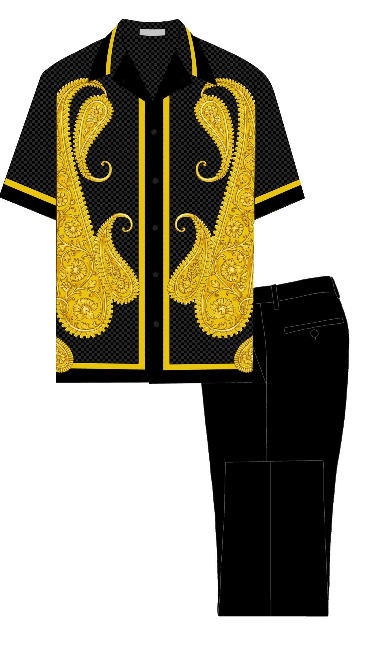 S/S Print 2pc Set | Robert Lewis | #RSPS004-The City Warehouse-Menswear