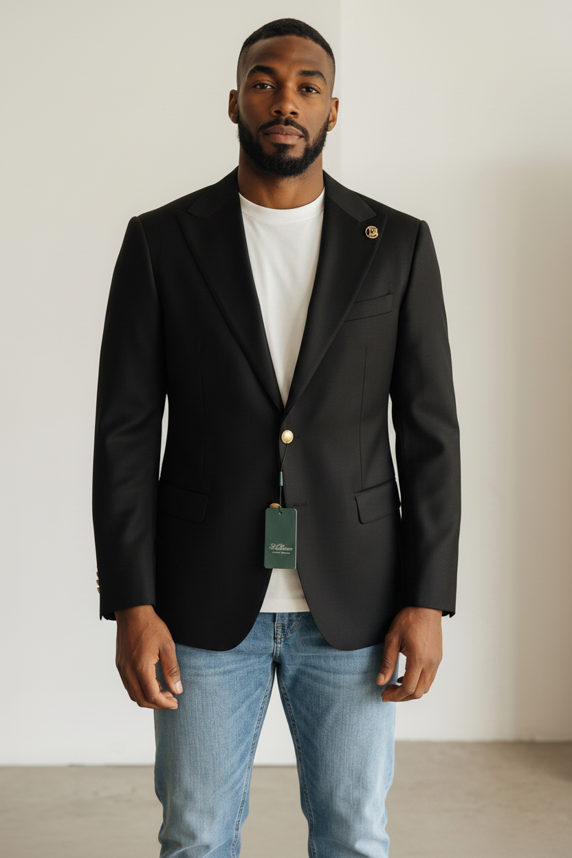Black Blazer Virtual Model