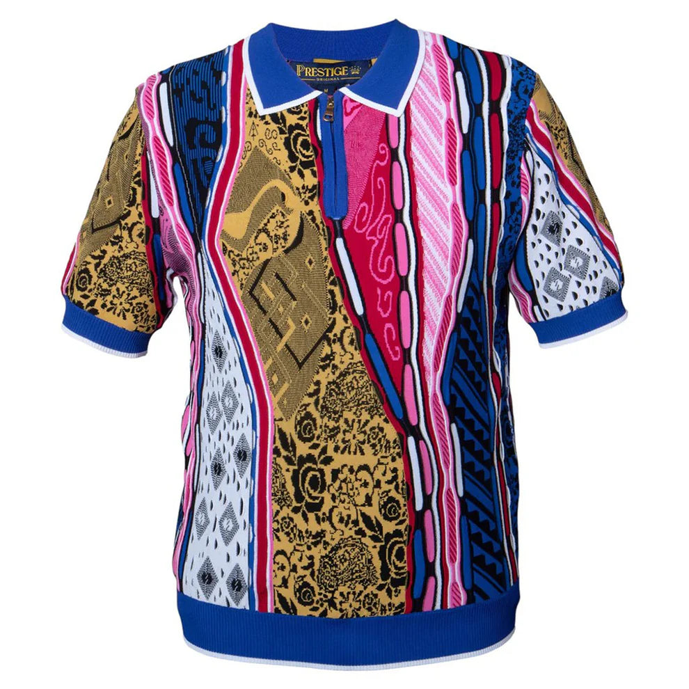 Prestige | S/S 1/2 Zip Polo | CMK-402-The City Warehouse-Menswear