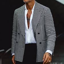 Needle & Stitch | Double Breast Houndstooth Jacket | DBJ-121