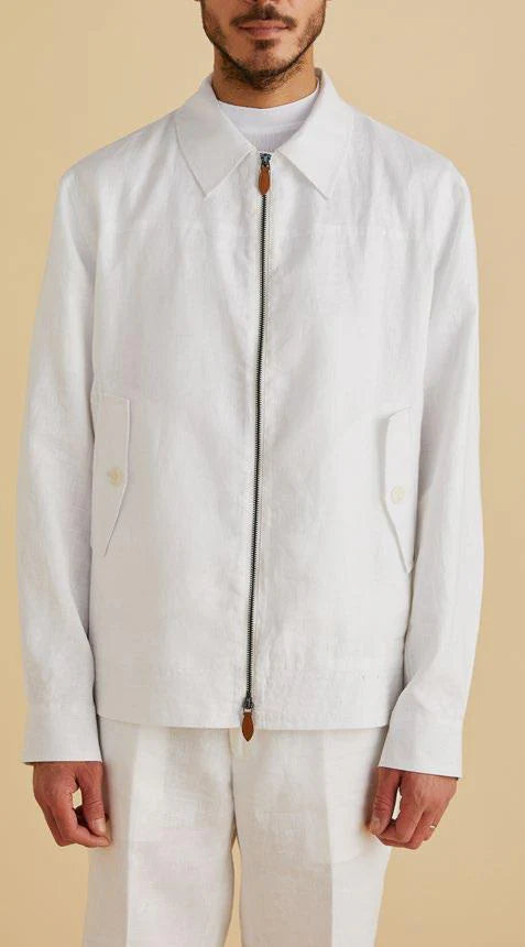 Inserch | Linen Harrington Jacket | JS661-The City Warehouse-Menswear