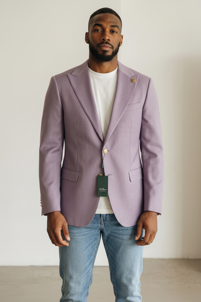 Lavender Blazer Virtual Model