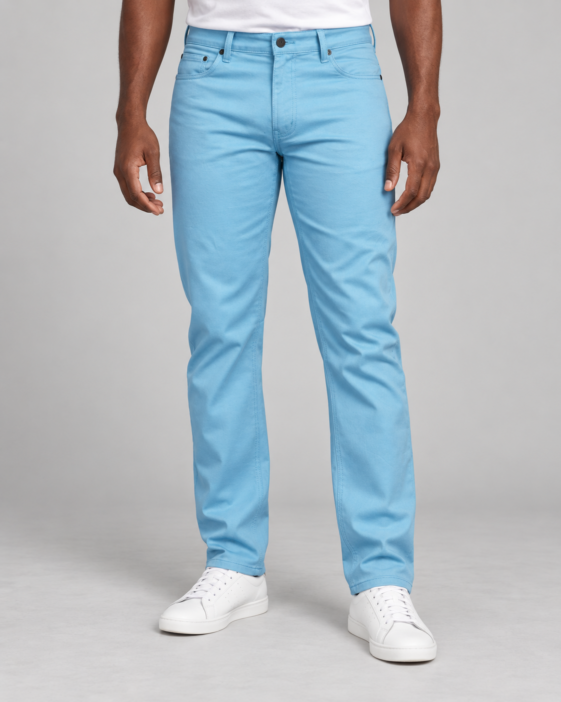 Prestige COP100 Blue stretch denim jeans - professional model photograph