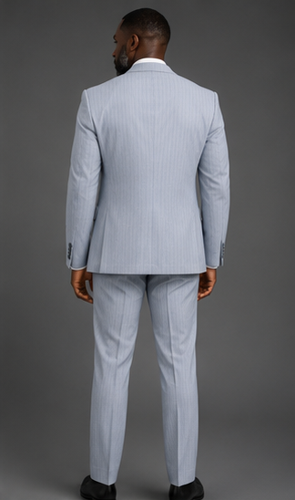 Saboo DB4914 Ice three-piece suit — back view