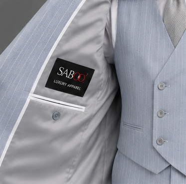 Saboo DB4914 Ice three-piece suit — lining view