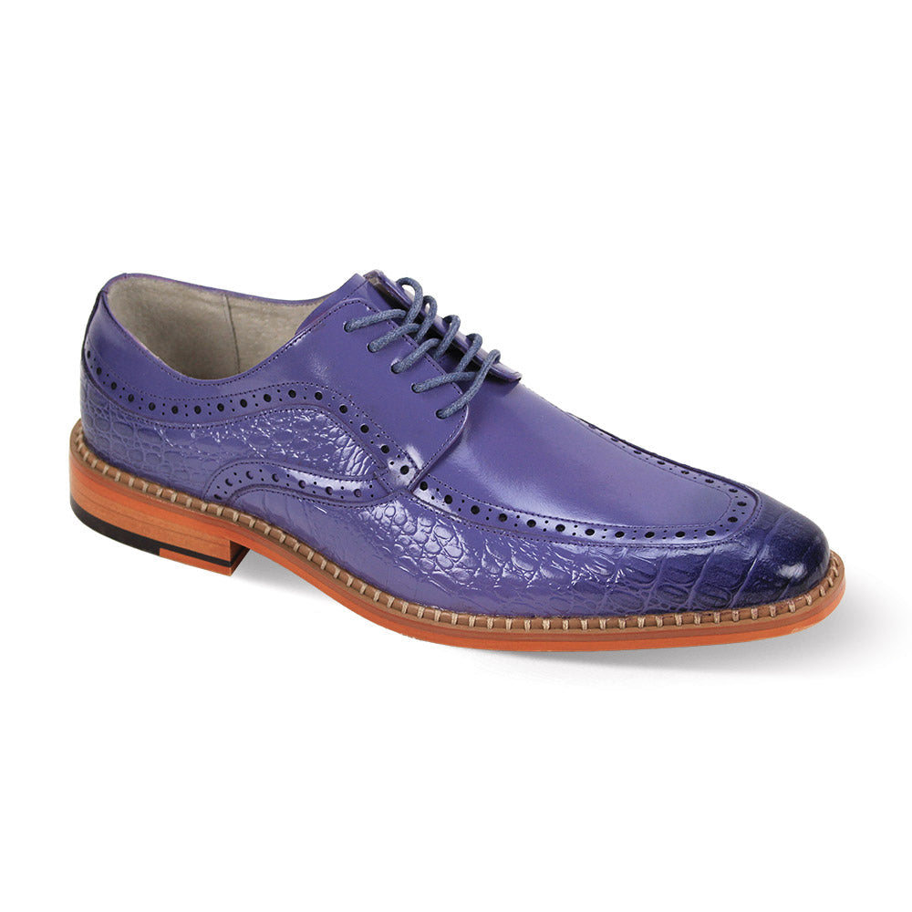 Giovanni Leather Croc Print (Terence) — Lavender