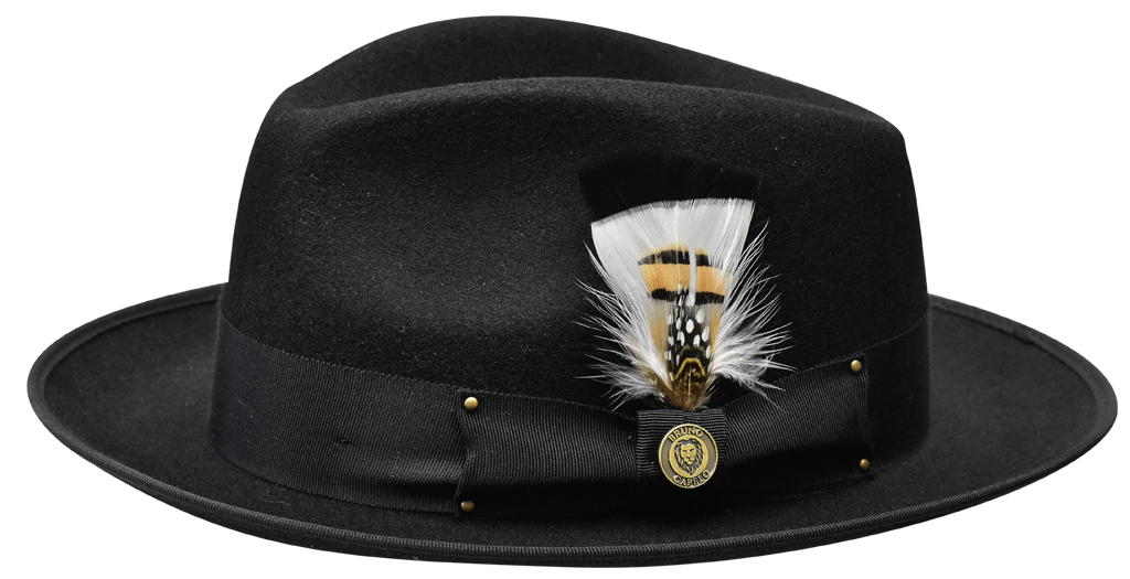 Bruno Capelo Lorenzo wool fedora in Black