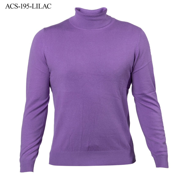 Solid L/S Turtleneck Sweater | (Lilac)