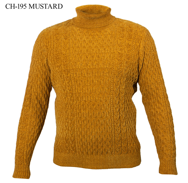 L/S Solid Design Turtleneck Sweater