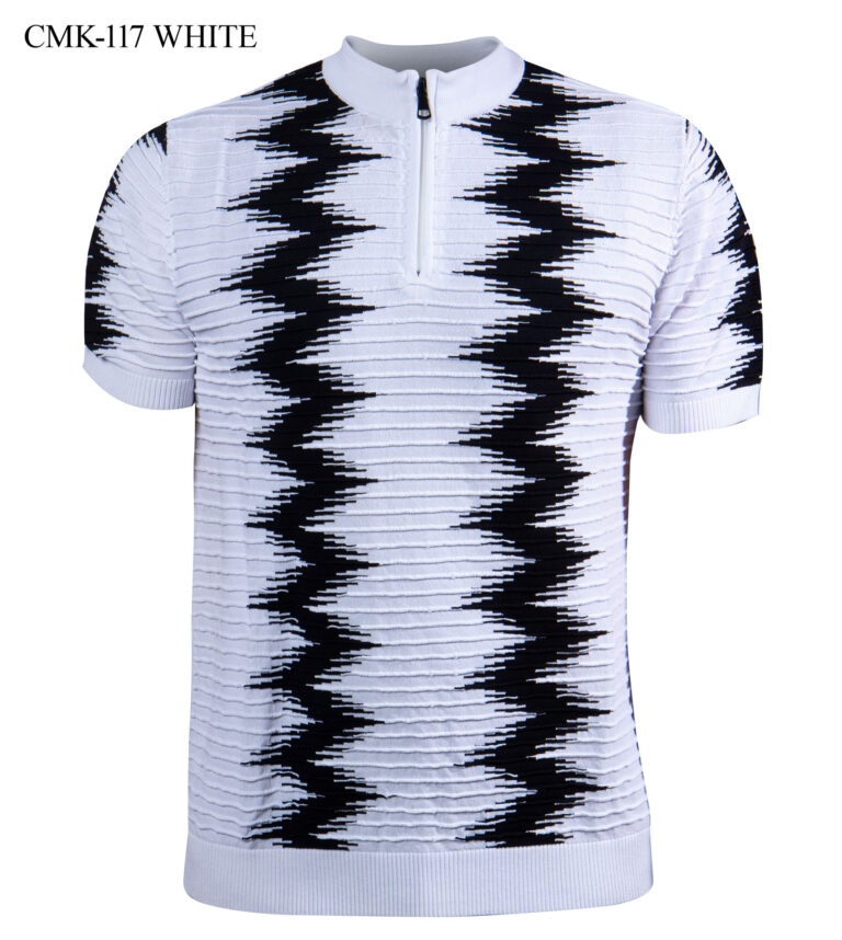 PRESTIGE S/S KNIT POLO | CMK117 (WHITE)