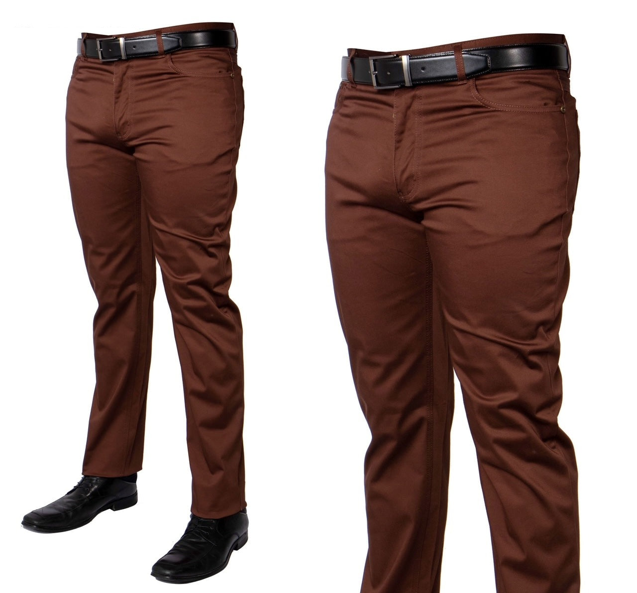 Prestige | Stretch Denim Jeans | Brown-The City Warehouse-Menswear
