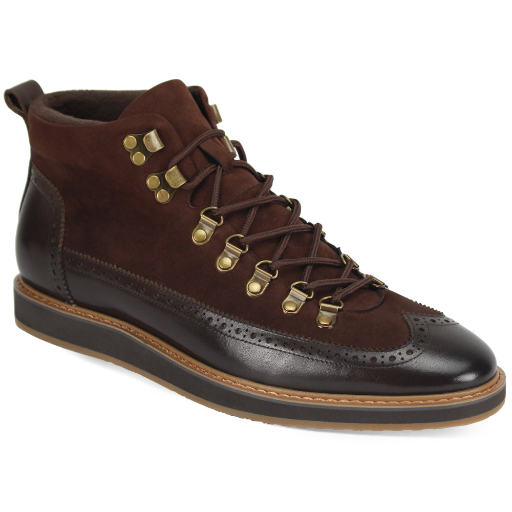 Leather/Suade Boot (Nelson)-The City Warehouse-Menswear