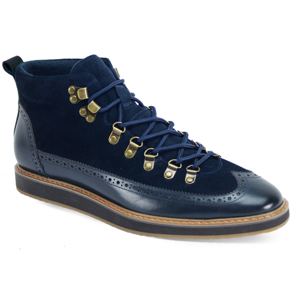 Leather/Suade Boot (Nelson)-The City Warehouse-Menswear
