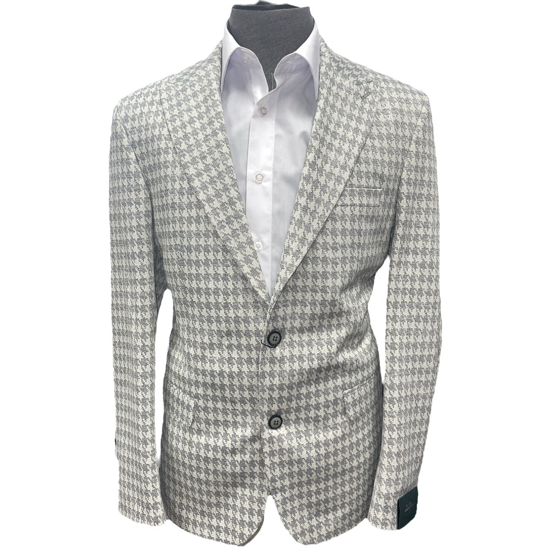Houndstooth Blazer | Stretch Wool-The City Warehouse-Menswear