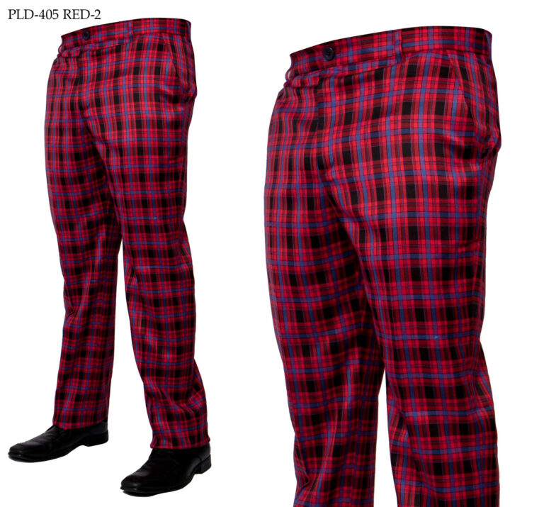 Plaid Slacks | PLD405 (RED 2)
