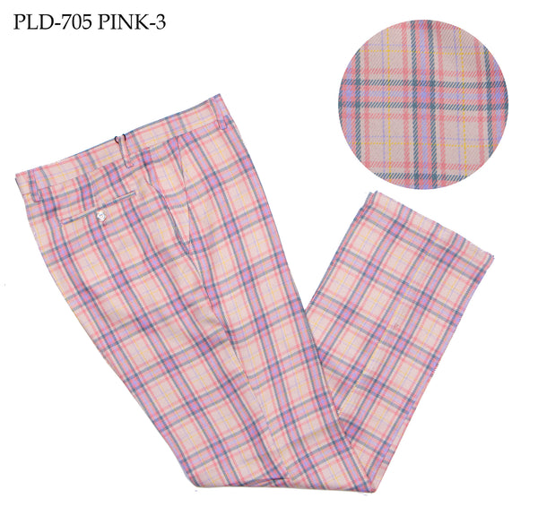 Plaid Slacks | (Pink-3)