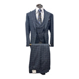 M1083 | Vitali Plaid 3pc Suit | Modern Fit