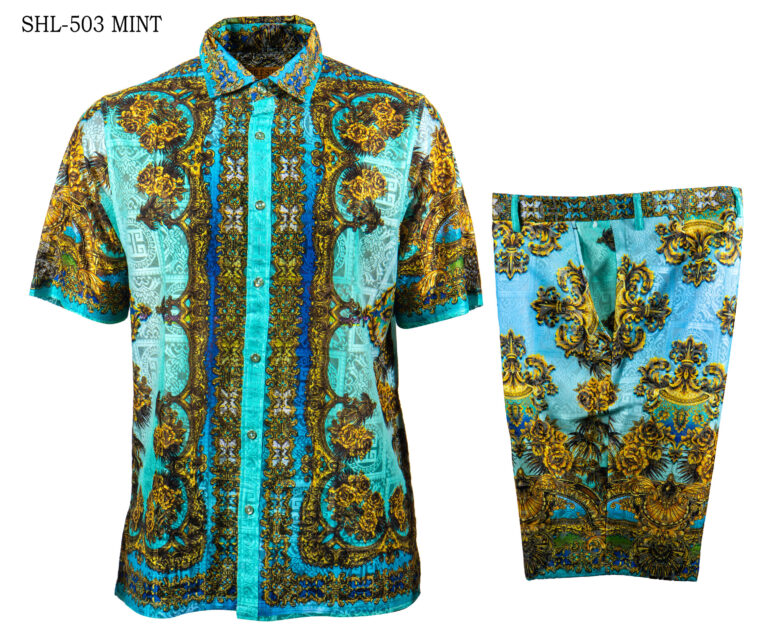 S/S 2PC SHORT SET LINEN/LACE | SHL503