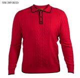L/S Design 2 Tone Collar Sweater