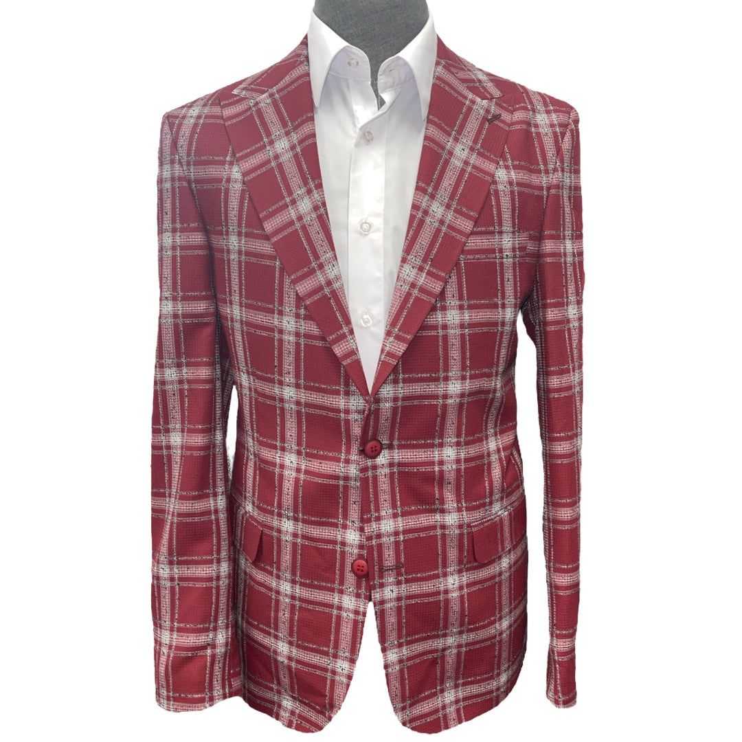 Checkered Blazer | Stretch Wool-The City Warehouse-Menswear
