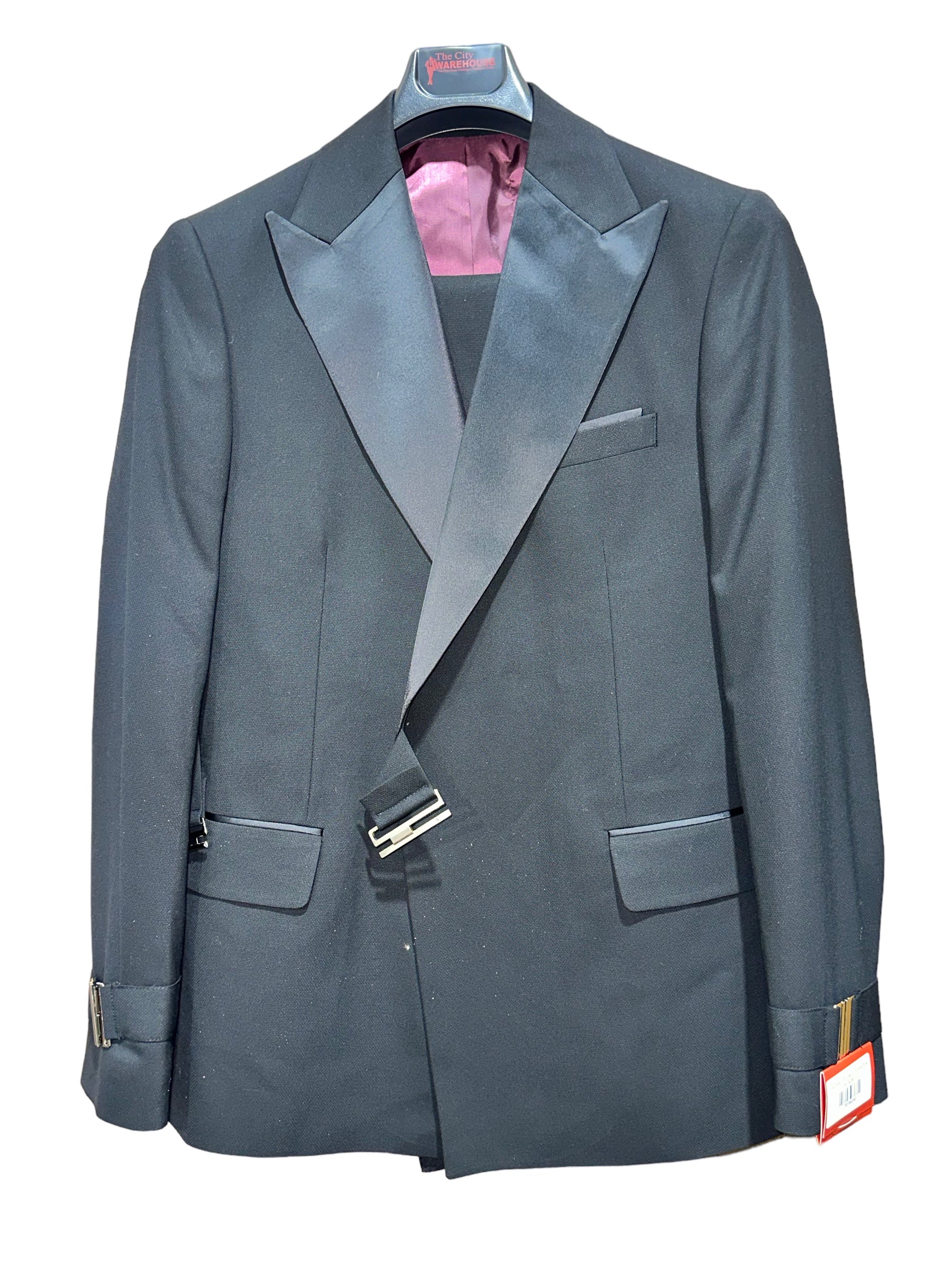 2pc Solid DB Tuxedo | Buckle Style-The City Warehouse-Menswear
