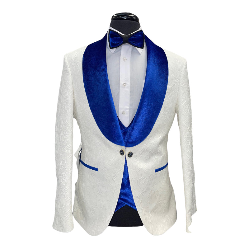 4pc Wide Collar Tuxedo (Slim Fit)