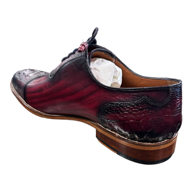 Ostrich Cap Toe | Hand Painted | 100% Leather