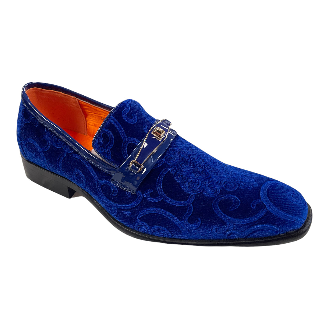 Velvet Design Shoe W/ Buckle- SL0096-The City Warehouse-Menswear