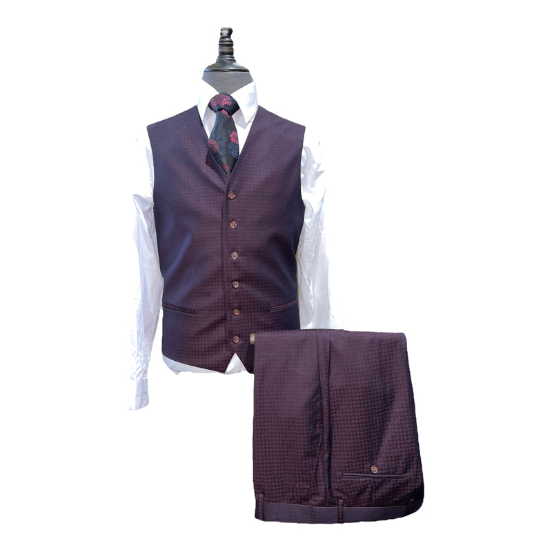 3pc. Plaid Suit | M1768