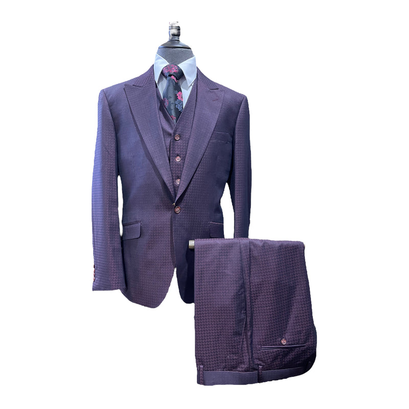 3pc. Plaid Suit | M1768