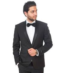 Solid 2pc. Tuxedo | Shawl Lapel | Black